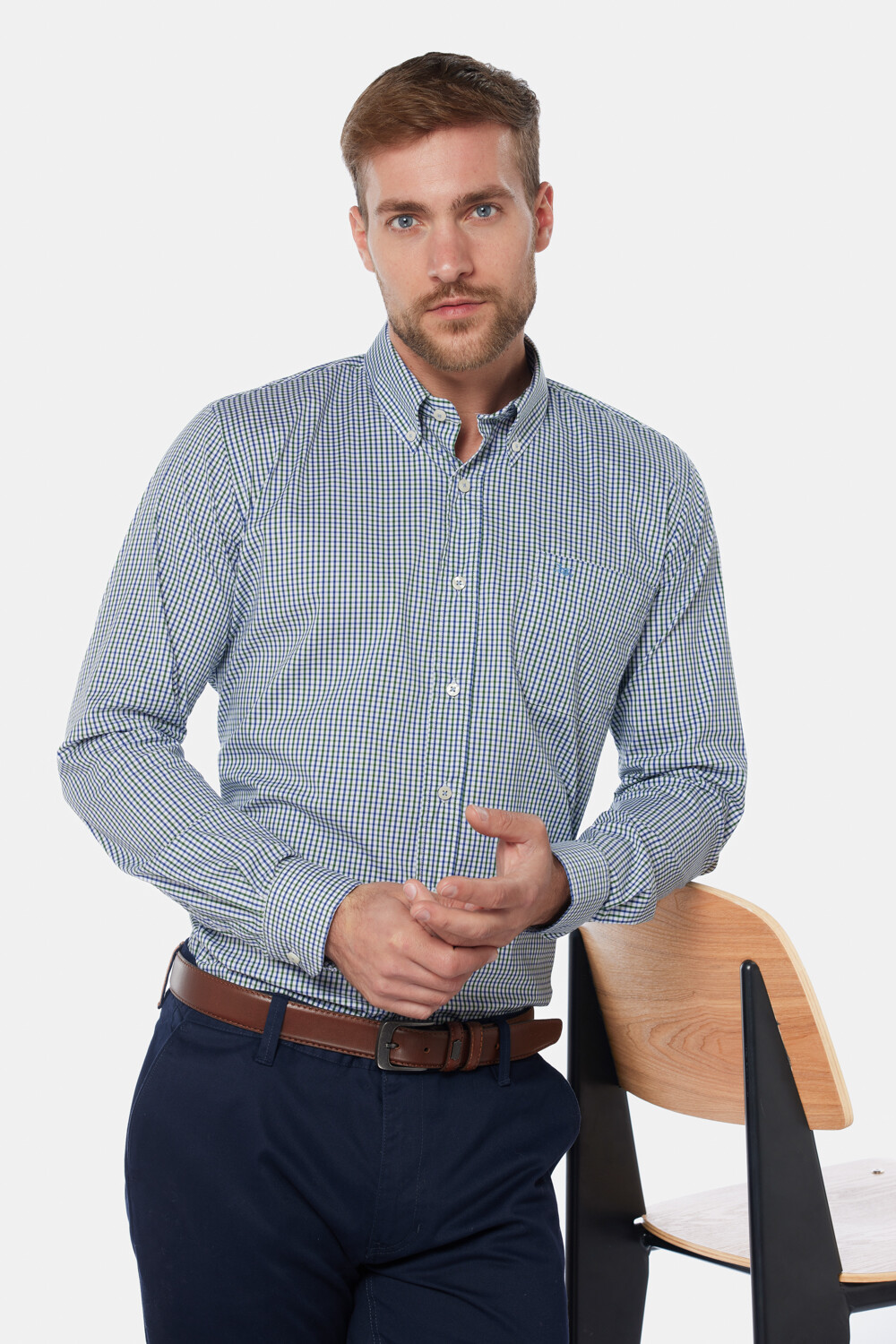 CAMISA SPORT A CUADROS Verde