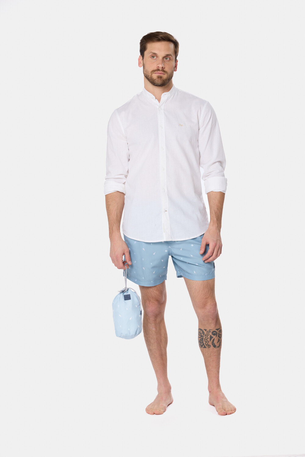 SHORT ESTAMPADO Celeste