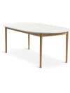 Mesa de comedor MARSTRAND Ø110/110x200 bl Mesa de comedor MARSTRAND Ø110/110x200 bl