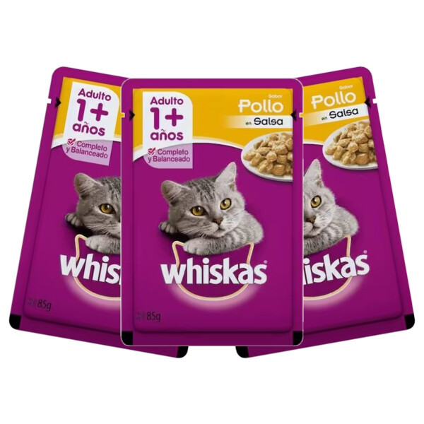 WHISKAS POLLO EN SOBRE 85 GR PACK X6 WHISKAS POLLO EN SOBRE 85 GR PACK X6