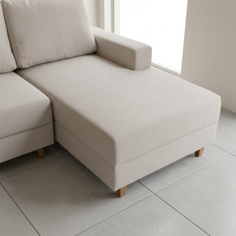 Rinconera Lucci - Tela Microfibra - Chaise derecho Berlin 02 (Beige)