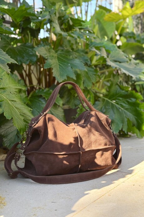 Bolso Rodeo Chocolate Gamuza