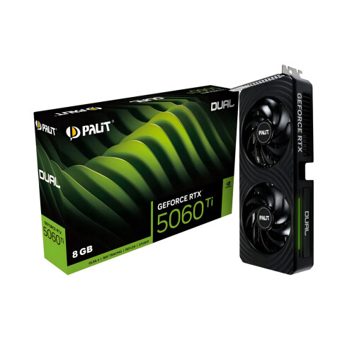 Tarjeta Video Palit Geforce Rtx5060 Dual 8gb 8k Hdmi Dp TARJETA VIDEO PALIT RTX5060 DUAL 8GB