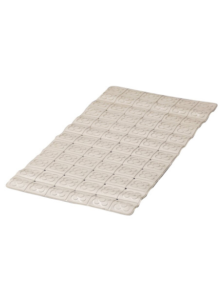 ALFOMBRA BAÑO PVC 35x71CM FLOR BEIGE ALFOMBRA BAÑO PVC 35x71CM FLOR BEIGE
