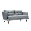 Sillón Sofá Triunfo 3 Cuerpos Gris