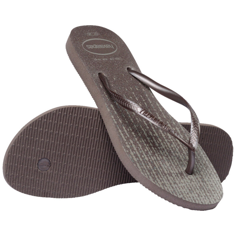 Sandalias de Mujer Havaianas Slim Gloss Gris