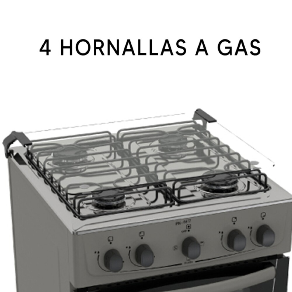 COCINA COMBINADA-MESA INOX- AUTO LIMP. - ENC. ELÉCTRICO, PATA ALTA S/E acero inoxidable