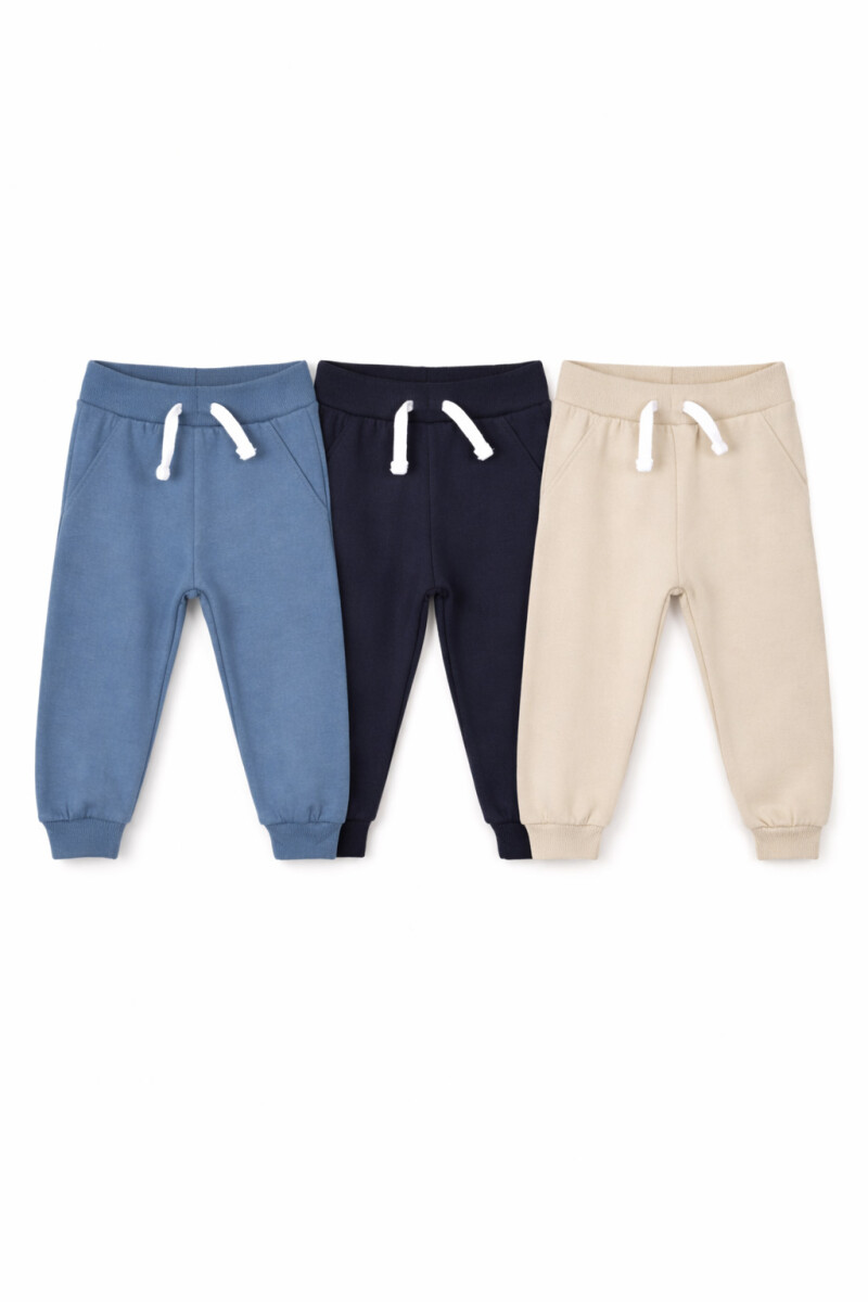 PANTALON HARRY IV PACK X 3 - AZUL 