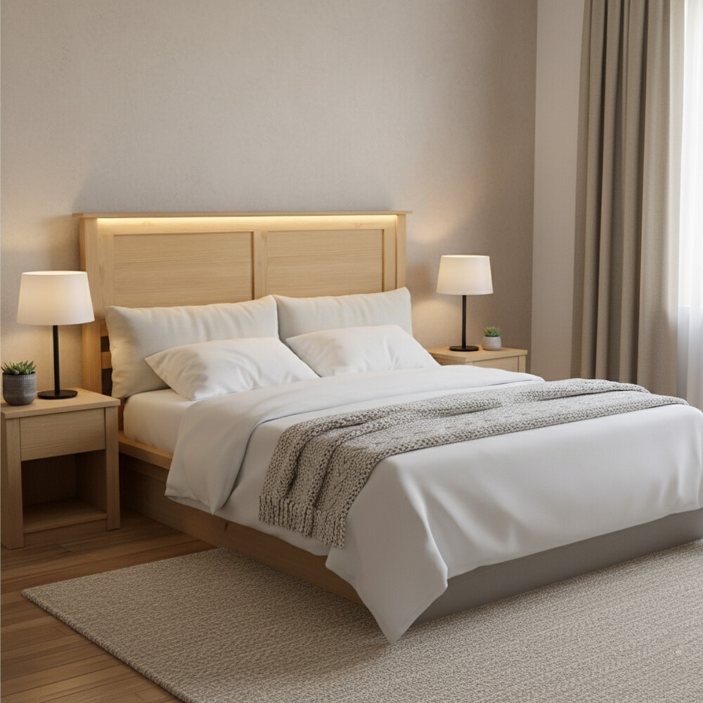 RESPALDO CABECERA 2 PLAZAS EN MADERA MACIZA RESPALDO CABECERA 2 PLAZAS EN MADERA MACIZA