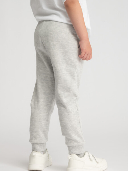 Pantalon deportivo gris Gris Melange