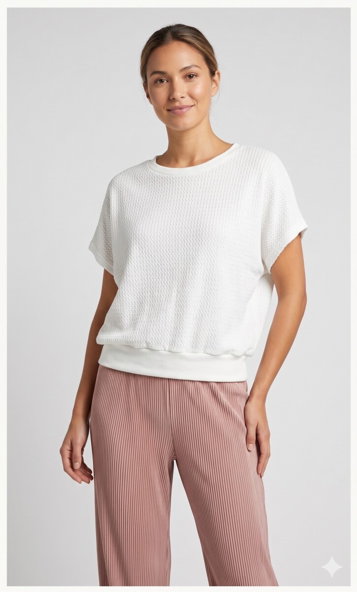 REMERA M/C ANCHA - BLANCO 