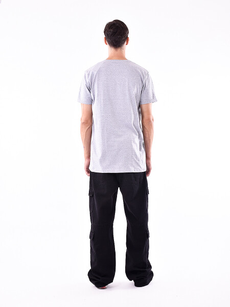 REMERA ENGINE GRIS MELANGE M