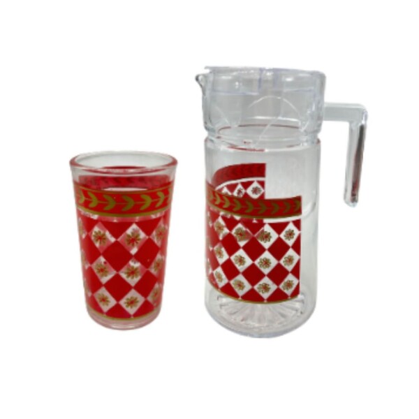 JUEGO DE JARRA CON VASOS DE VIDRIO SET x7 JUEGO DE JARRA CON VASOS DE VIDRIO SET x7