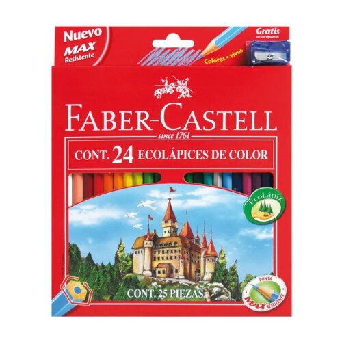 Lapiz Color Faber Castell Largo x24 Zz