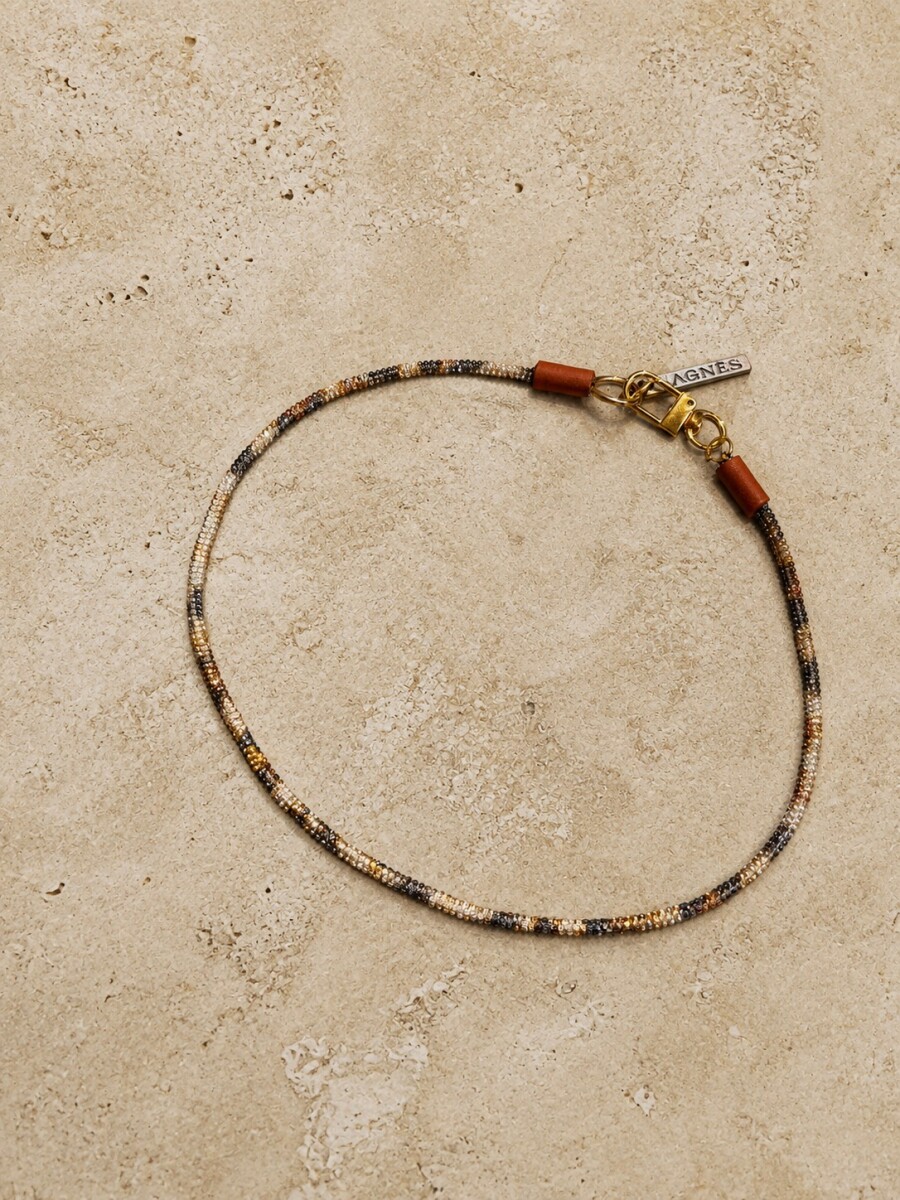 Camo Necklace - Blanco / Azul 