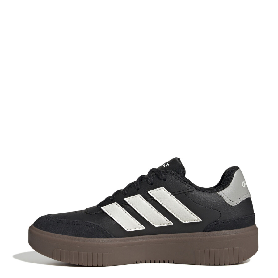 Championes de Mujer Adidas Court Block Bold Neg-Bla-Gr
