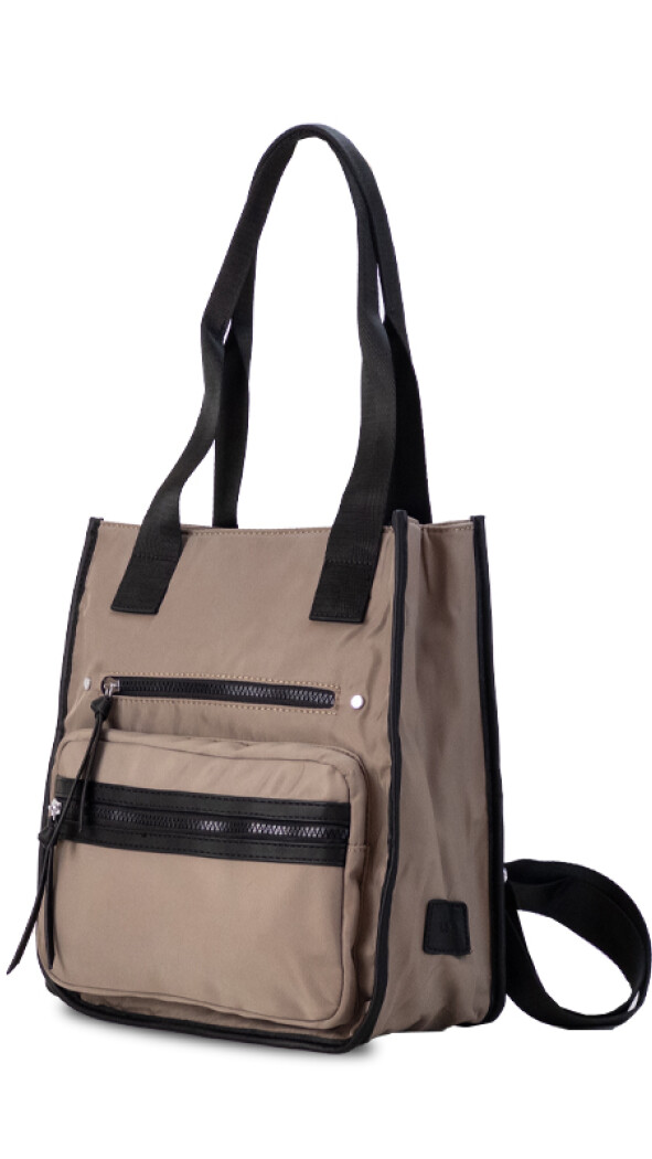 MOCHILA CARTERA CRETA TOPO OSCURO