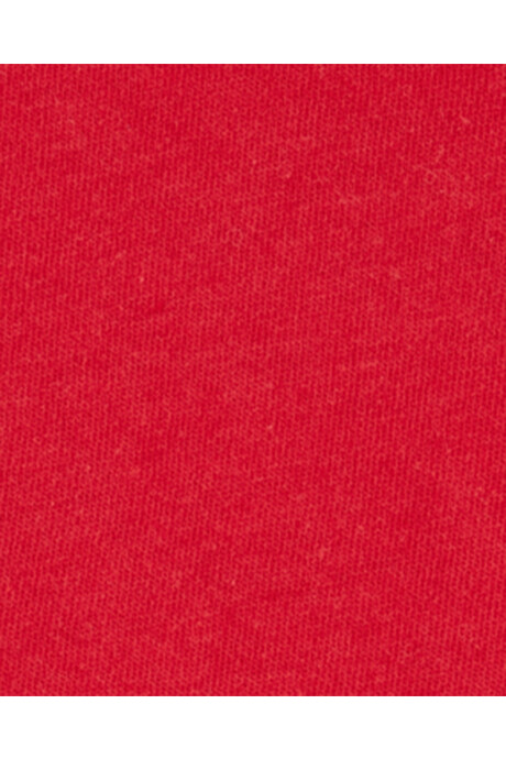 Body de algodón, con mangas bordadas, rojo Sin color