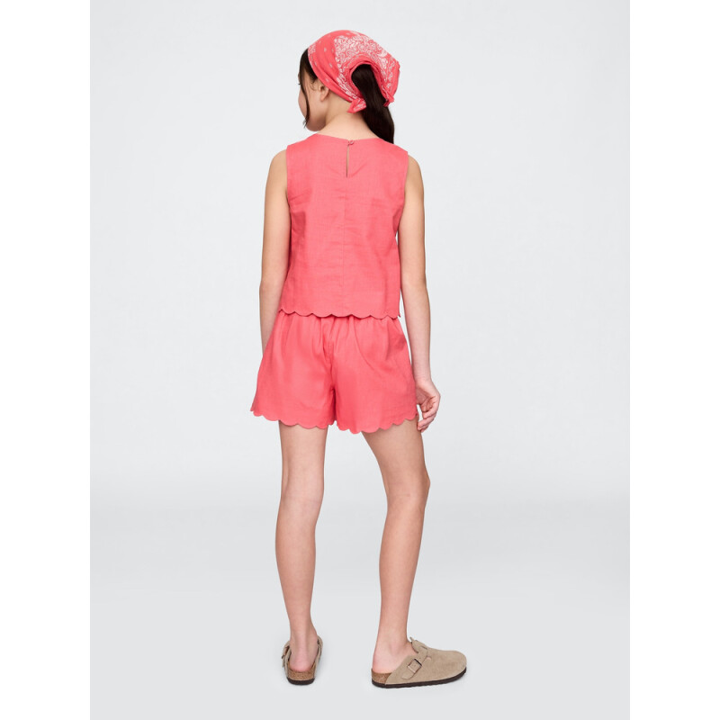 LINEN MB SKORT FRESH CORAL