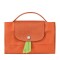 Longchamp -Maletín Le pliage Green,plegable de nylon Naranja