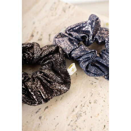 Scrunchie Glitter Negro