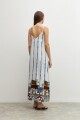 Maxi vestido estampado multicolor