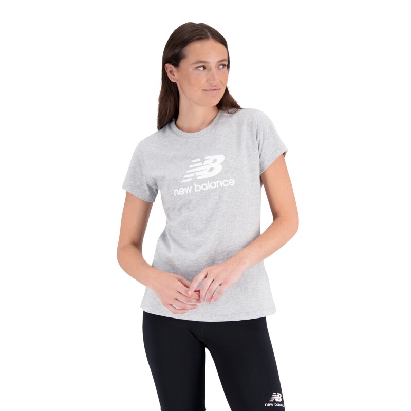 Remera New Balance de Dama - WT31546AG GREY