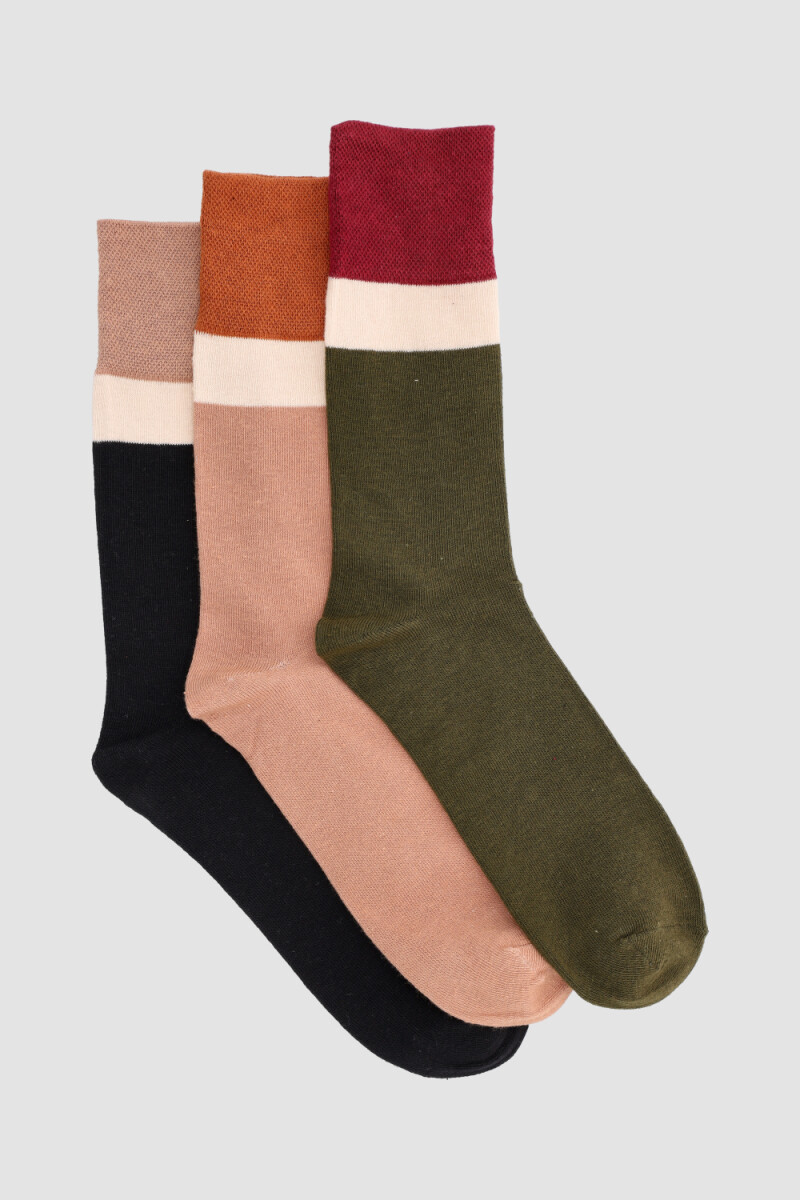 Pack x3 medias puño con sujecion suave - Variante 27 