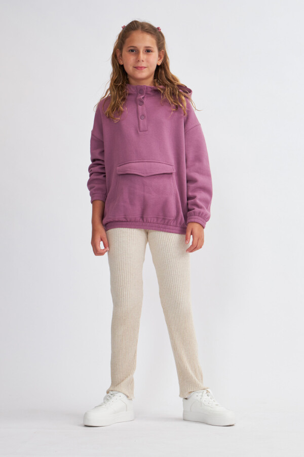Legging rib Beige Melange