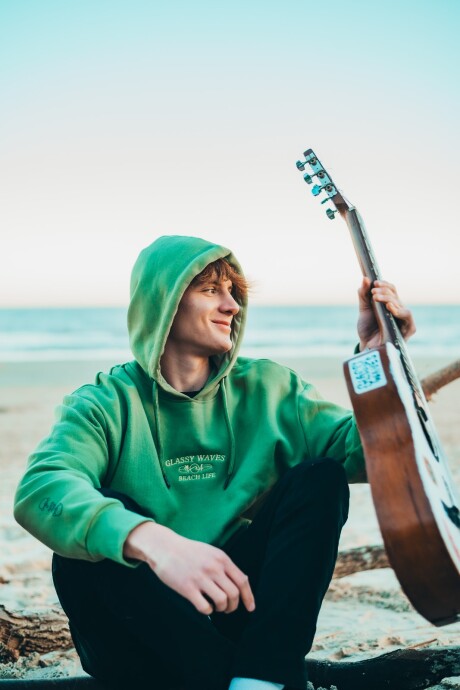 Hoodie Company Over Fit / Verde U