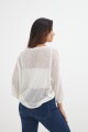 Sweater calado BLANCO