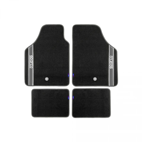 Sparco Alfombra Completo 4 piezas Gris claro