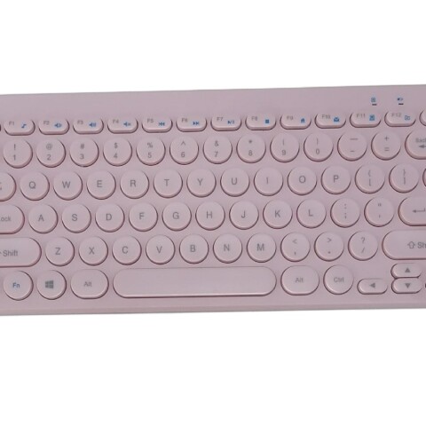 TECLADO INALÁMBRICO CON TECLAS REDONDAS-ROSA TECLADO INALÁMBRICO CON TECLAS REDONDAS-ROSA