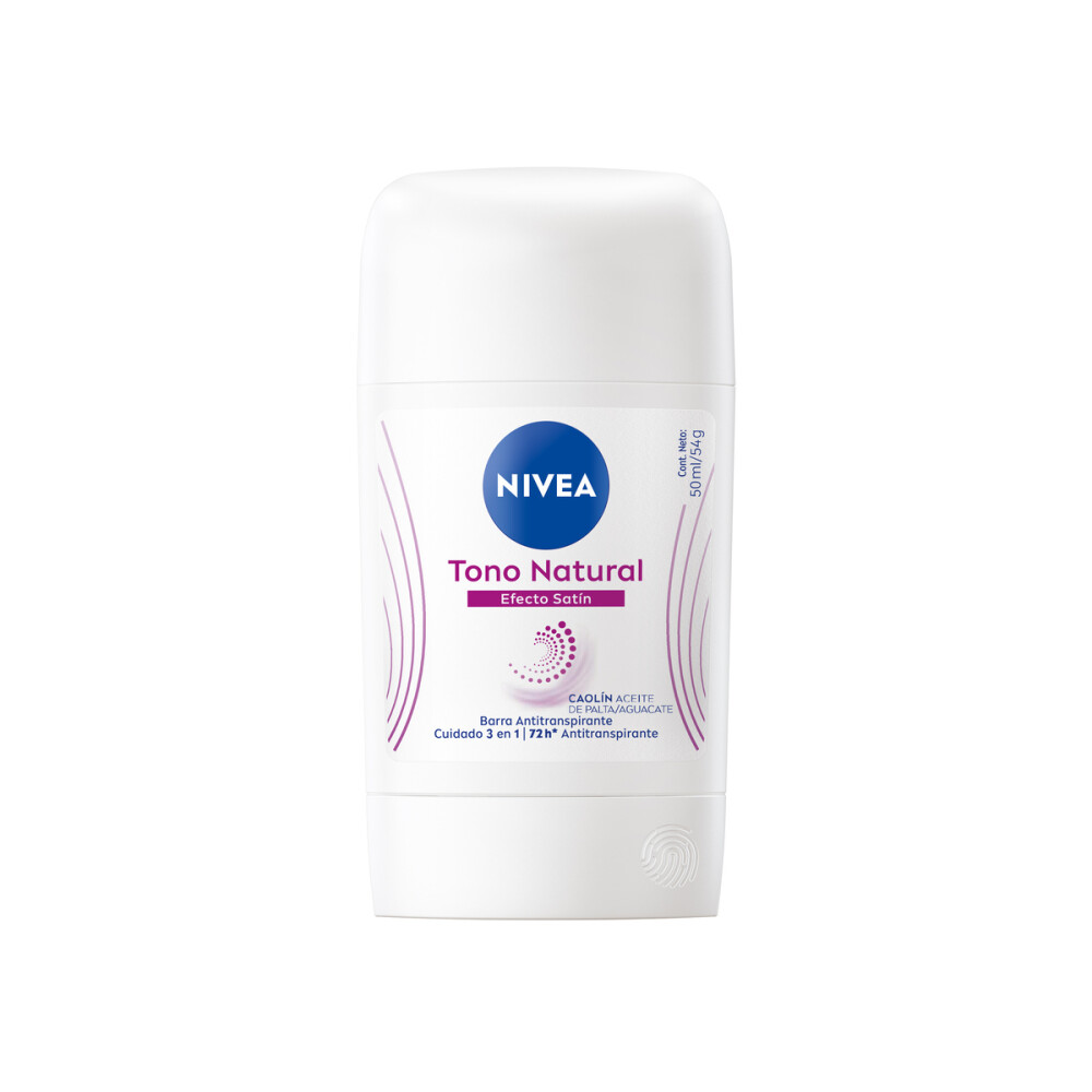 NIVEA DEO BARRA TONO NAT EFEC SATIN 50ML única