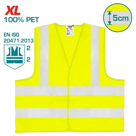 Chaleco reflectivo amarillo xl total TSP502 Chaleco reflectivo amarillo xl total TSP502