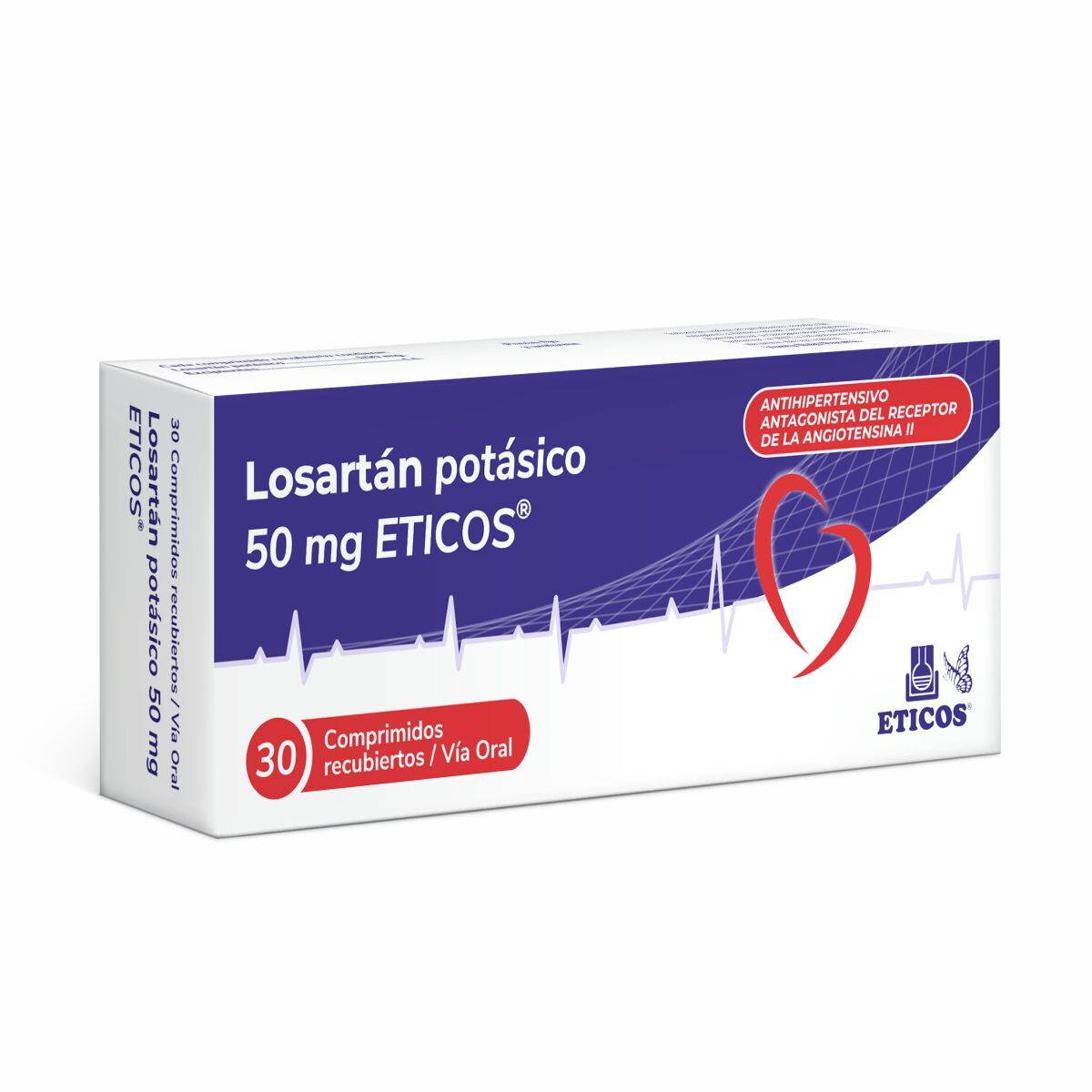 LOSARTAN POTASICO 50 MG ETICOS CJ X 30 C 