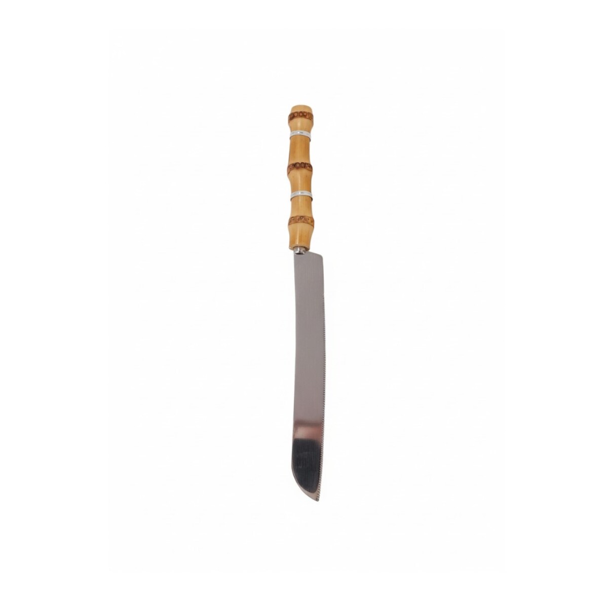 CUCHILLO C/MANGO BAMBU 28.5CM 