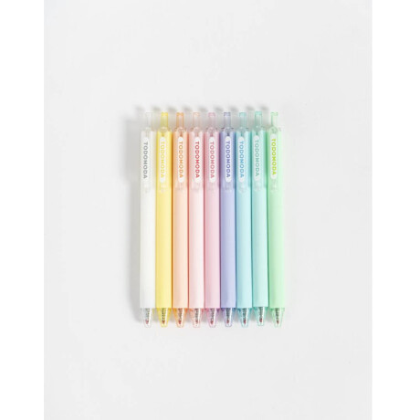 Set De Lapiceras Retráctiles Combinacion Multicolor