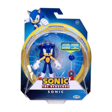 Figura Sonic The Hedgehog - Sonic - 10cm Figura Sonic The Hedgehog - Sonic - 10cm