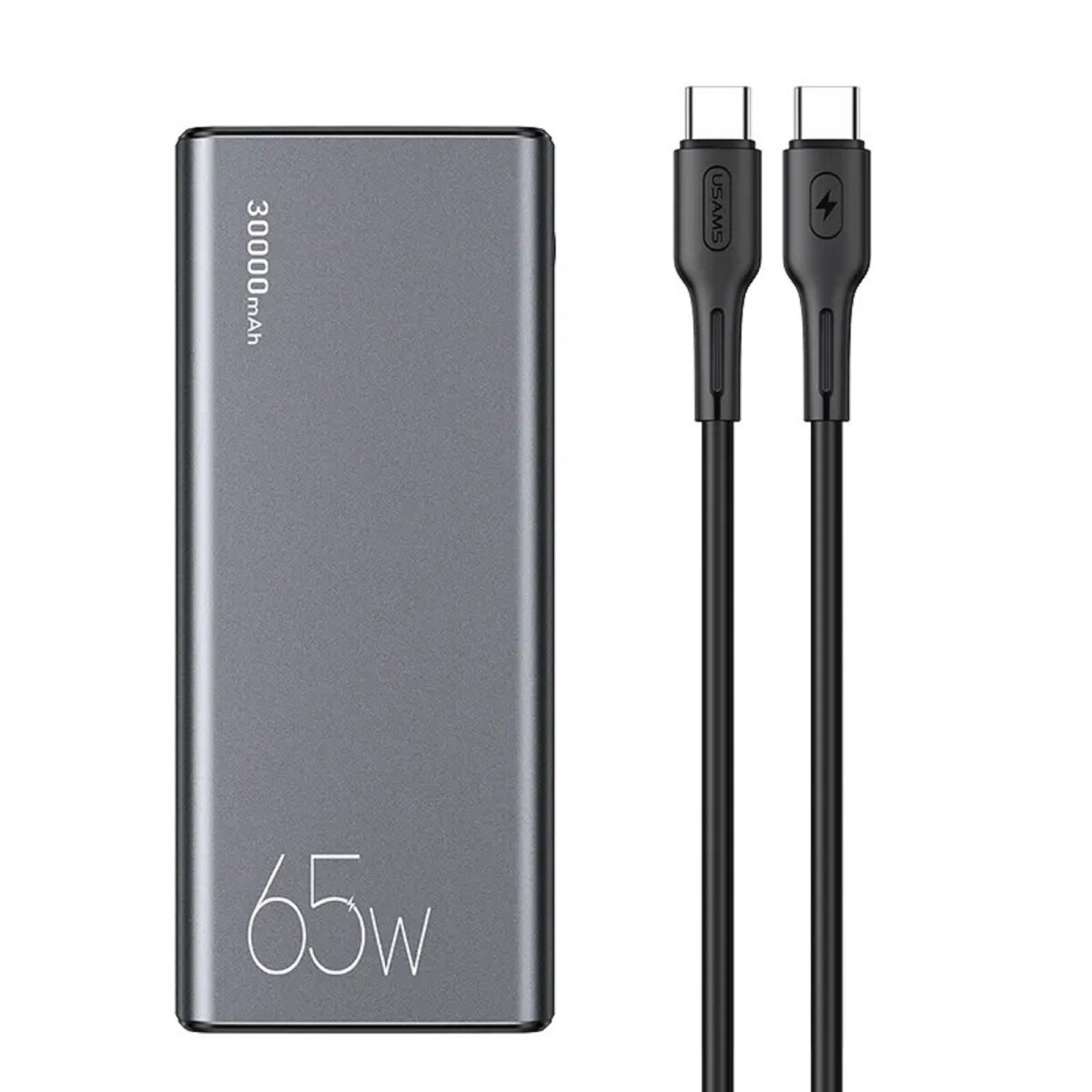 Power Bank 30.000mah 65w Cable Tipo C A Tipo C Usams 