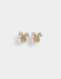 Aros Pasantes Con flores Aros Pasantes Con Flores Metálicas - Combinacion Bicolor