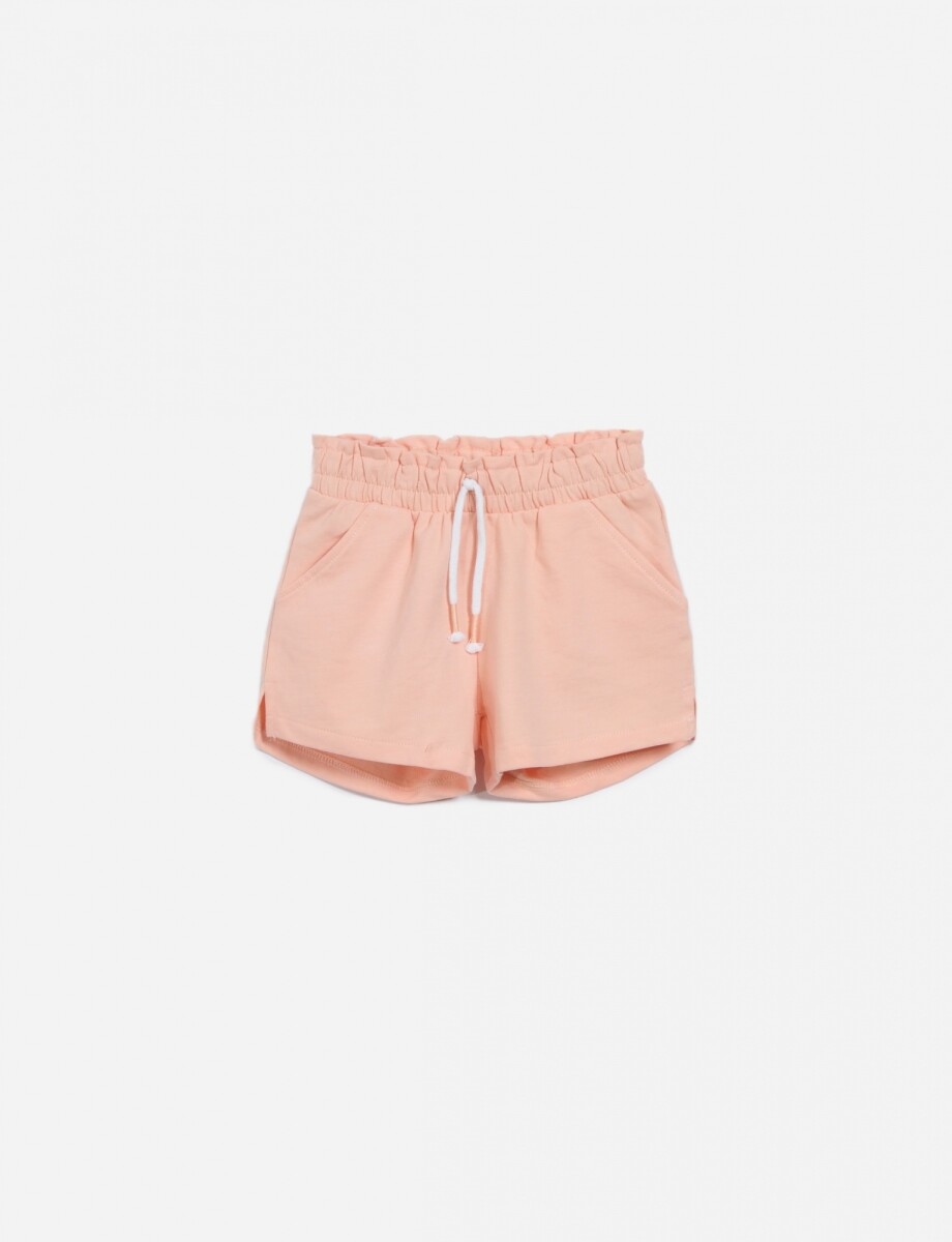 Short con elástico en cintura - Rosa 