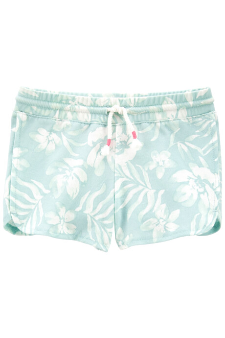 Short con cintura elastizada diseño floral Sin color