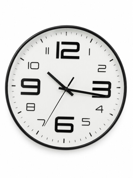 RELOJ DE PARED BLANCO.