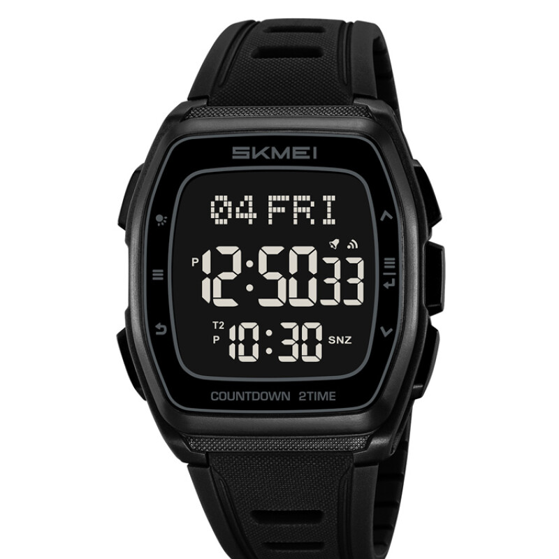 Reloj Skmei 2441BKBK digital unisex en resina negra Negro