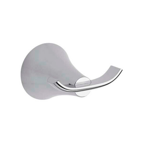 PERCHAS DOBLE METAL ALESIA ACCESORIO DE BAÑO CROMO