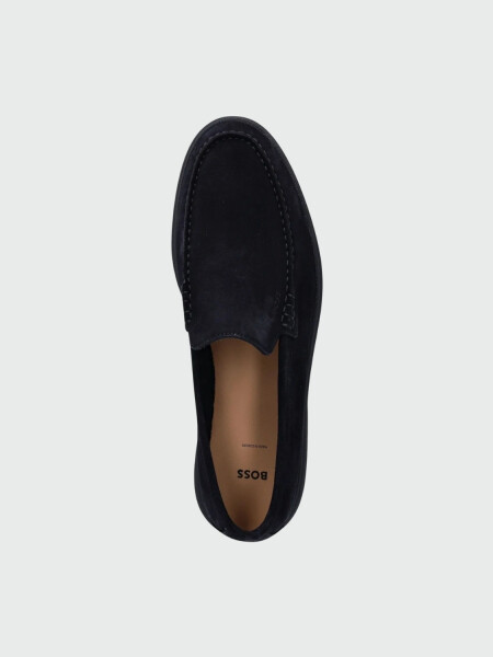 BOSS - Mocasines Suede Loafers Azul