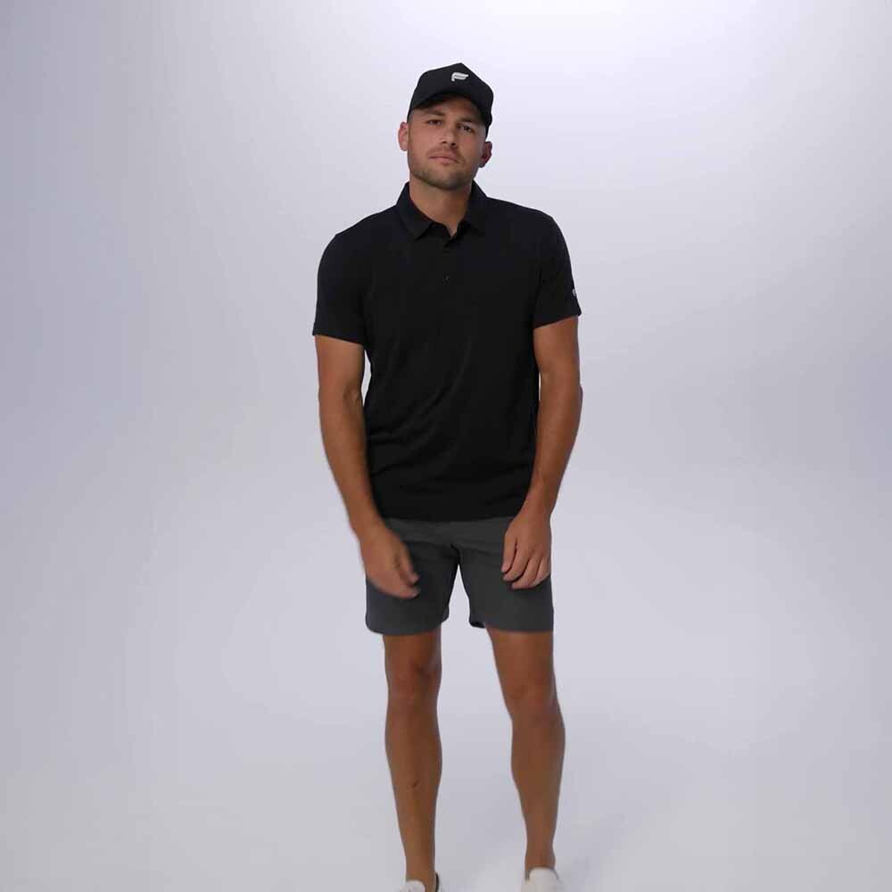 Polo Manga Corta The 24-7 Hombre Black