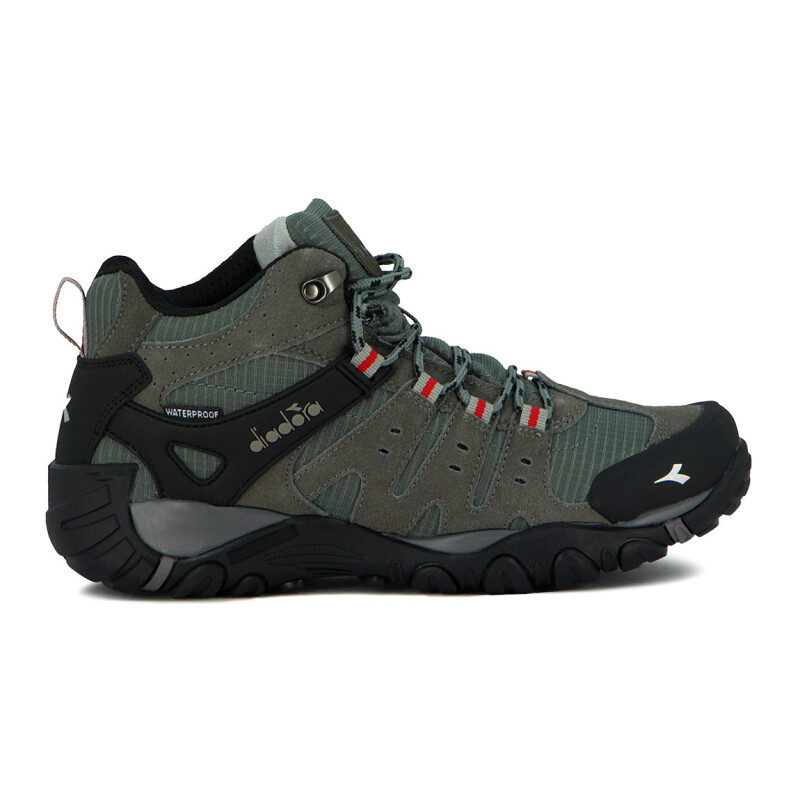 Diadora Hiking Hombre Waterproof Leather Mid - Gris Oscuro Gris Oscuro