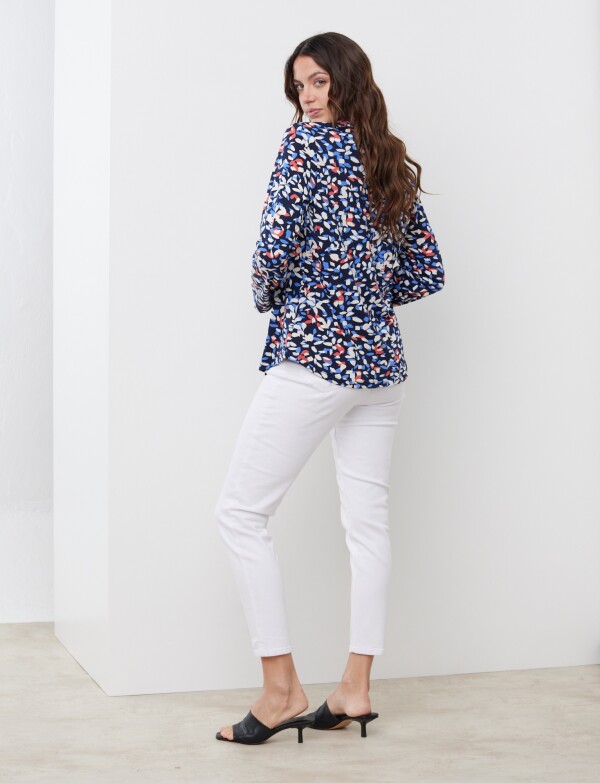 Blusa Zips AZUL/MULTI